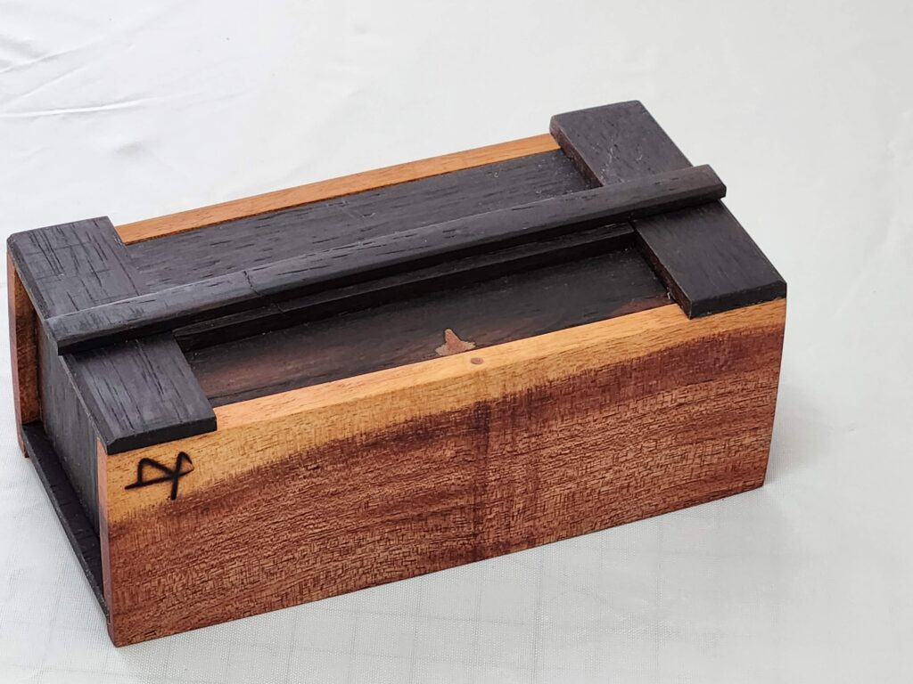 wood box Reiki turtle