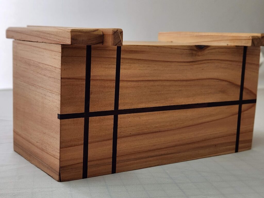 Cedar box recycling wood, Japanese style box