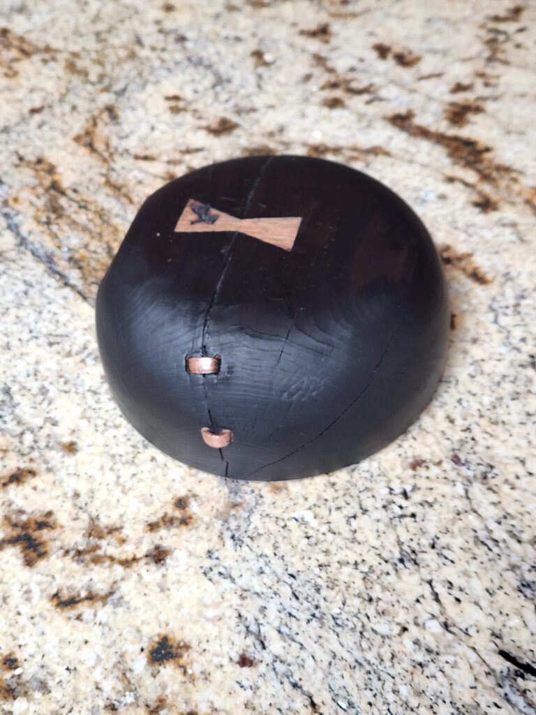 juniper turning bowl, 