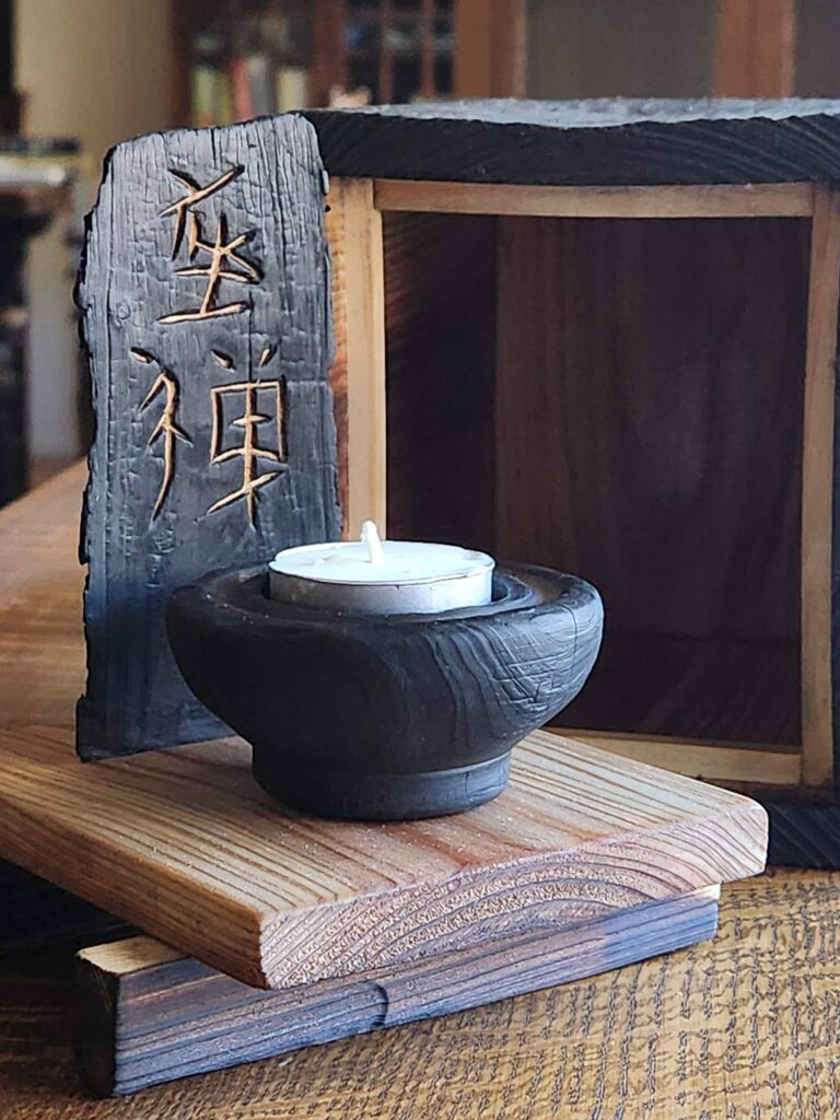 Zen altar wooden box