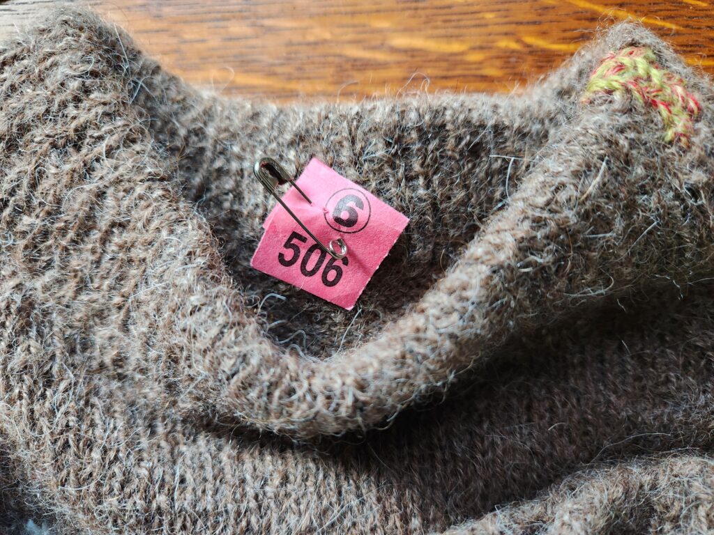 sweater, alpaca wool, upcycling, visible mending