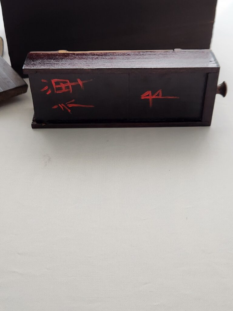 wooden box sign Japanese Style incense 