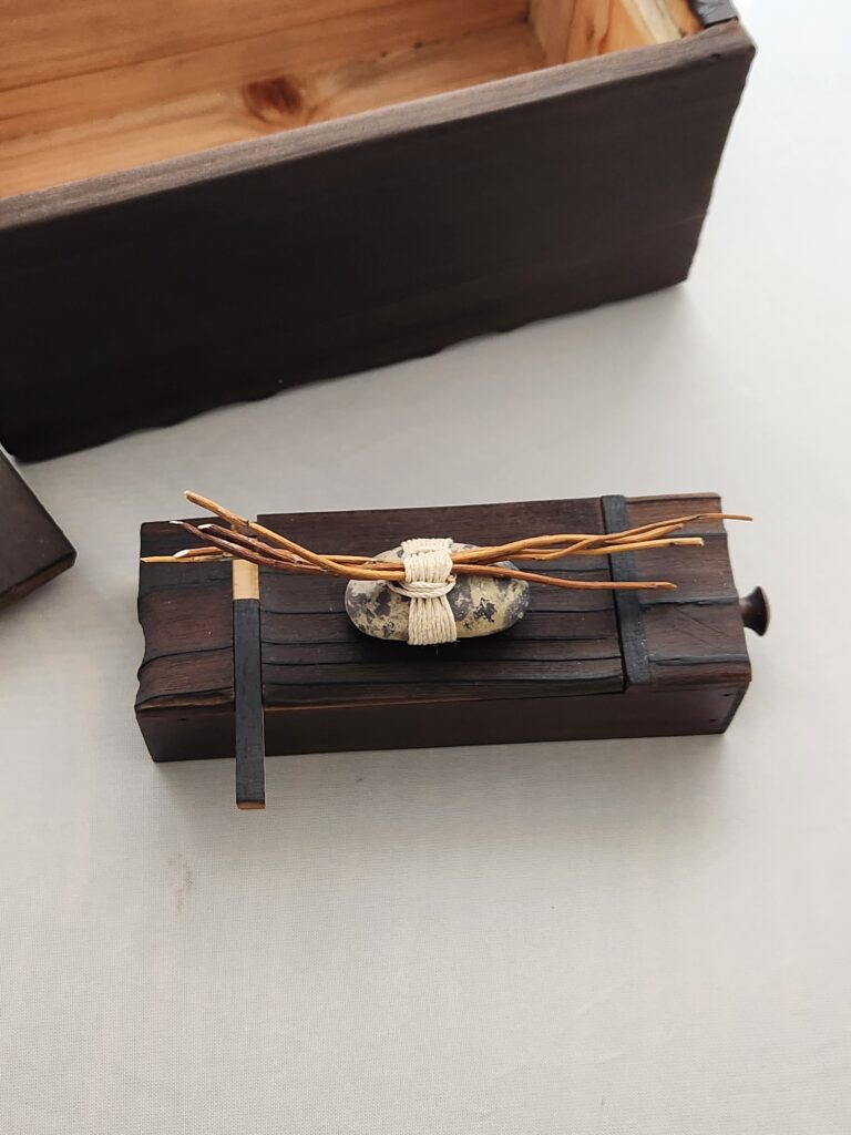 box japanese style cedar wood