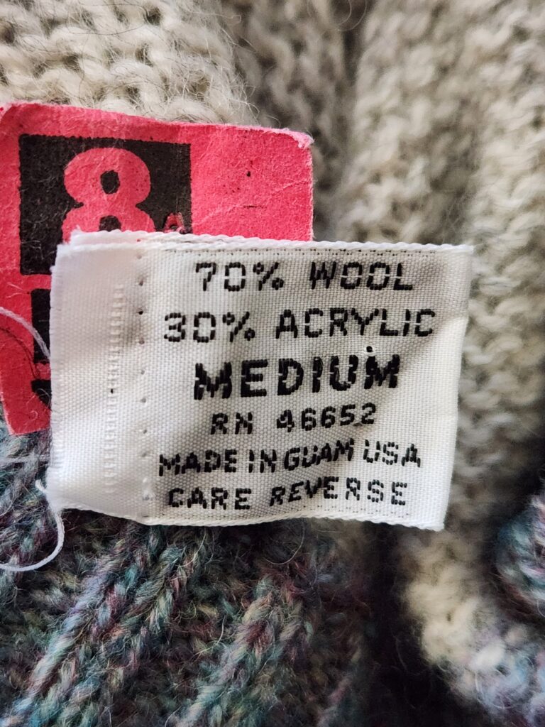 visible mending sweater, wool, acrylic, upcycling