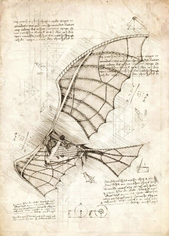 Fly machine Leonardo da vinci
